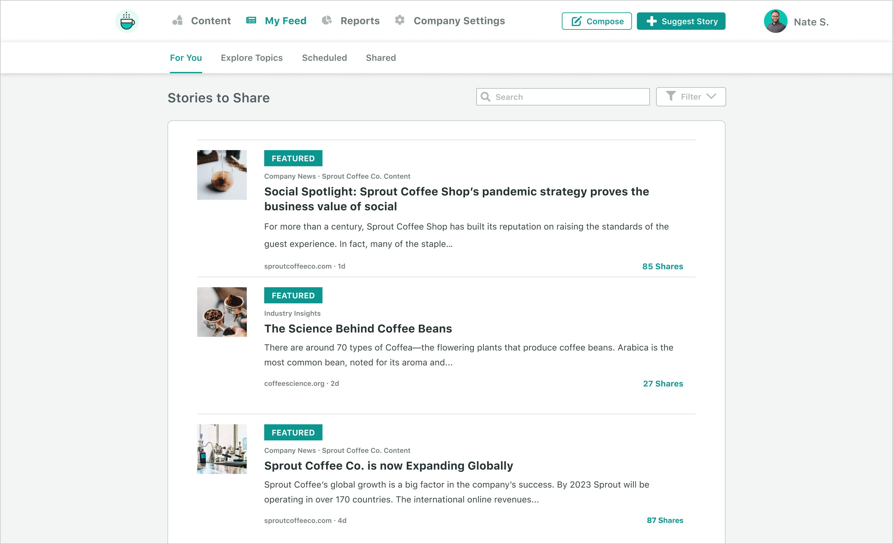 Sprout Social Employee Advocacy Stories to Share